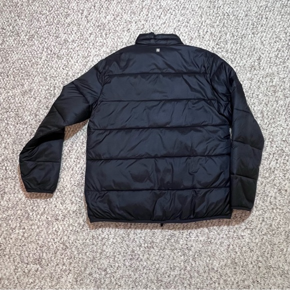 Swiss Tech Black Packable Puffer Jacket Men’s Medium 38-40 Lightweight Warm - Picture 15 of 15